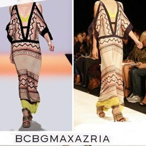 BCBGMaxAzria Runaway multicolored embroidered Maxi Dress